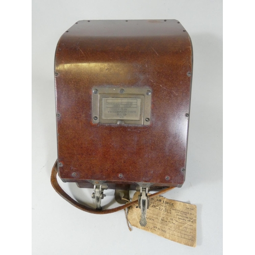 59 - Of Royal Air Force interest; a mahogany cased bubble sextant, model MK.IX, serial No. 3478/44, with ... 