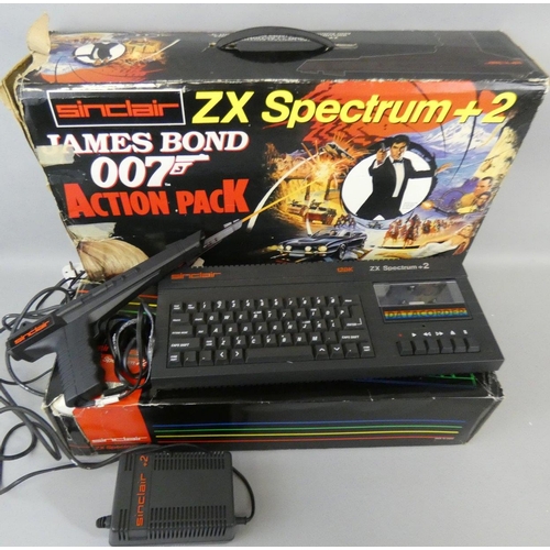 A boxed Sinclair ZX Spectrum +2 'James Bond 007 Action Pack 