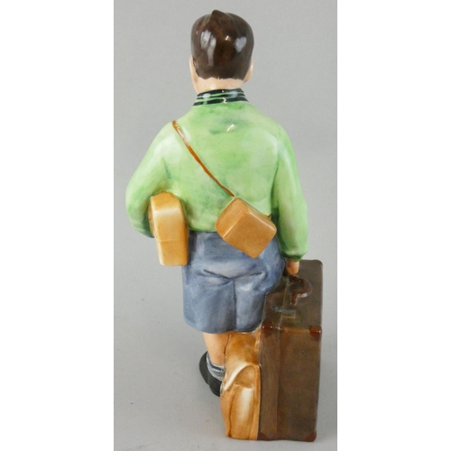 222 - A Royal Doulton character figure, The Boy Evacuee, modelled by Adrian Hughes, HN3202, limited editio... 