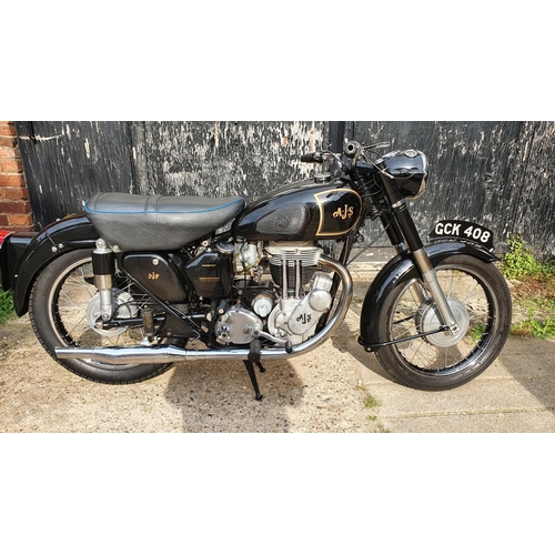 1122 - 1954 AJS Model 18, 500cc. Registration number GCK 408. Frame number A 11326 (painted covered). Engin... 