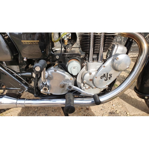 1122 - 1954 AJS Model 18, 500cc. Registration number GCK 408. Frame number A 11326 (painted covered). Engin... 