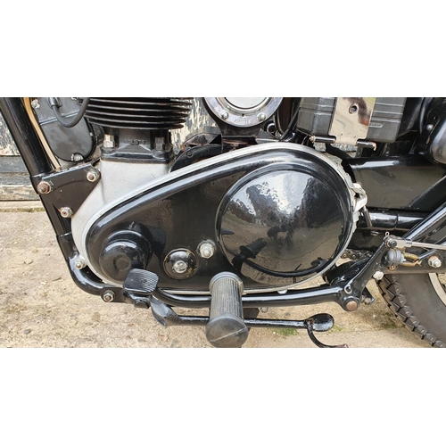 1122 - 1954 AJS Model 18, 500cc. Registration number GCK 408. Frame number A 11326 (painted covered). Engin... 