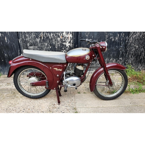 1123 - 1961 James Flying Cadet, 149cc. Registration number 578 PVK. Frame number CL15A 9689. Engine number ... 