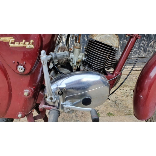 1123 - 1961 James Flying Cadet, 149cc. Registration number 578 PVK. Frame number CL15A 9689. Engine number ... 