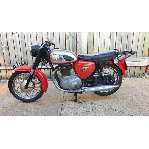 1126 - 1962 BSA A65 Star Twin, 650 cc. Registration number 393 ERH. Frame number A50 301. Engine number A65... 