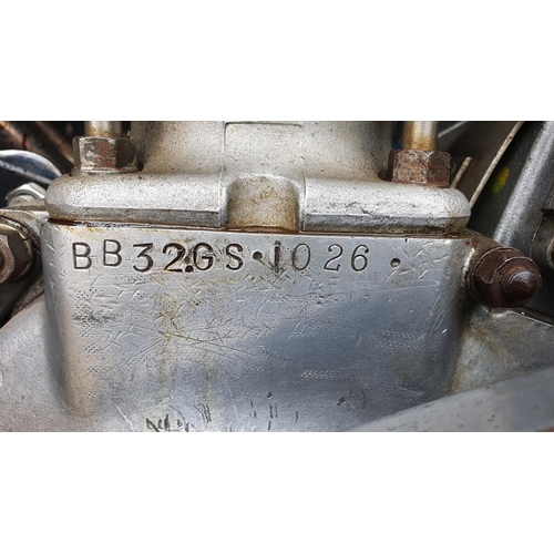 1158 - 1957 BSA Gold Star CB 32, 350cc. Registration number 343 UYK (non transferrable). Frame number CB32 ... 