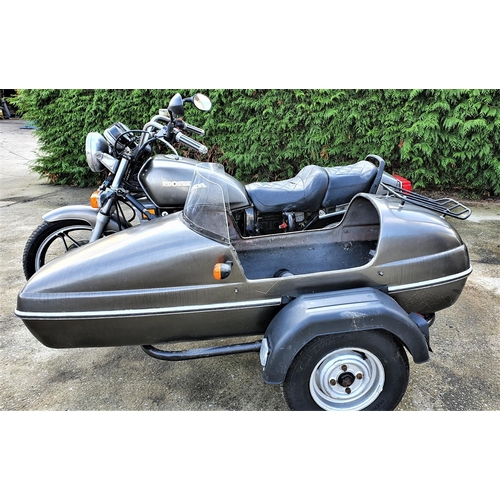 1152 - 1983 Honda Silver Wing with side car, 650cc. Registration number YNE 878Y. Frame number JH2RC1006 DM... 