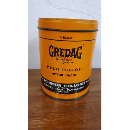 96 - A Gedrag Motor Grease can, with contents, 1 lb.