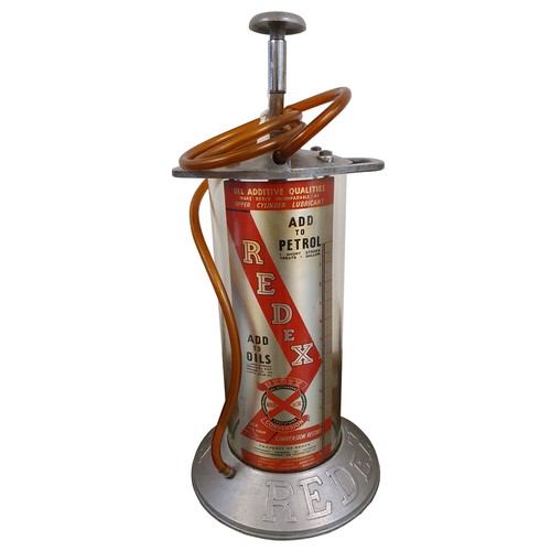 100 - A Redex alloy and glass forecourt dispenser, 62 cm.