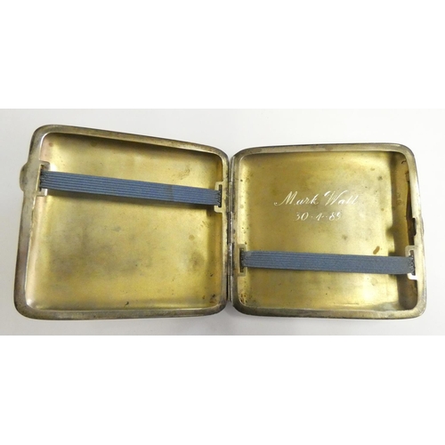 143 - Two silver cigarette cases, 8 oz.