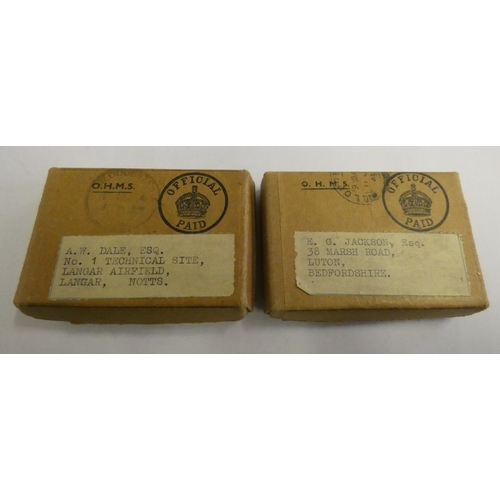 168 - WWII group of three on a bar, 1939 -45 Star, Pacific Star and War Medal together with two pairs of D... 