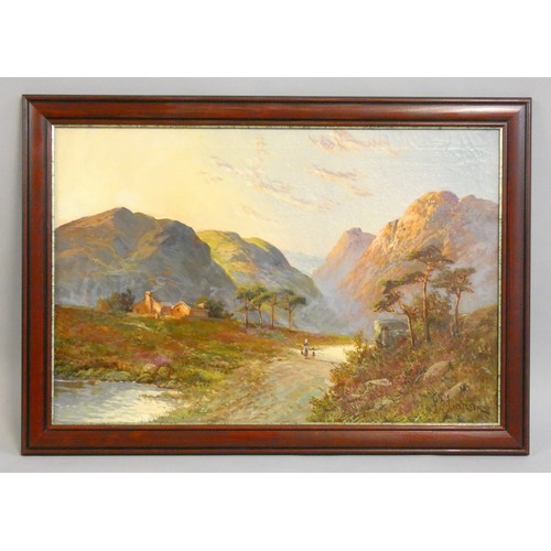 399 - Francis E. Jamieson (1895-1950), Ben Nevis from Corpach, signed, oil on canvas, 40 x 60 cm, framed.