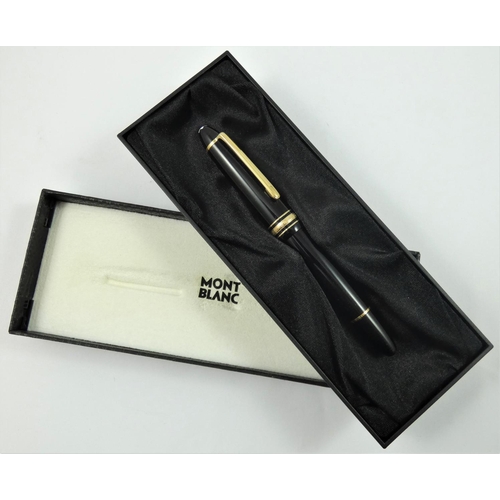 78 - Mont Blanc Meisterstuck No 146 fountain pen, with 14K 1810 knib, box and booklet.