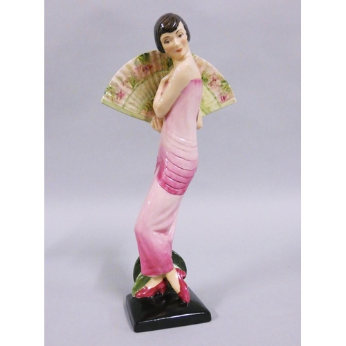 322 - A Kevin Francis limited edition model of entitled Lady with Fan, modelled as an Art Deco lady, by Ge... 