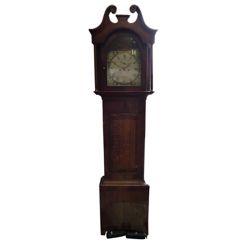 442 - Frank Dobson, Driffield, a Victorian oak and mahogany eight day long case clock, c. 1823 -1835, the ... 