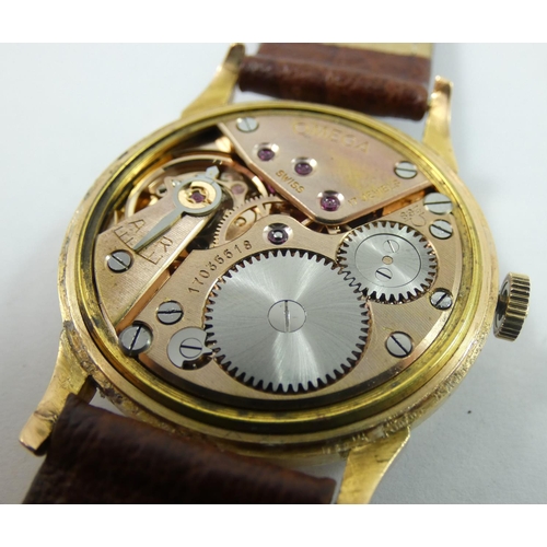 170 - Omega - an 18ct rose gold manual wind gentleman's wristwatch, ref 14707 - 7, c. 1960, the silvered t... 