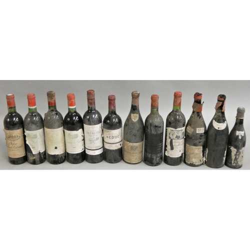 292 - 1952 Nuits St. Georges x 2 and 1/2, 1978 Chateau Grandes Murailles, 1979 Chateau Sainte Colombe and ... 