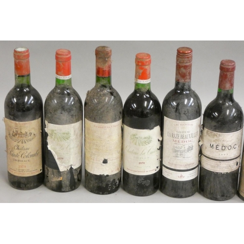 292 - 1952 Nuits St. Georges x 2 and 1/2, 1978 Chateau Grandes Murailles, 1979 Chateau Sainte Colombe and ... 