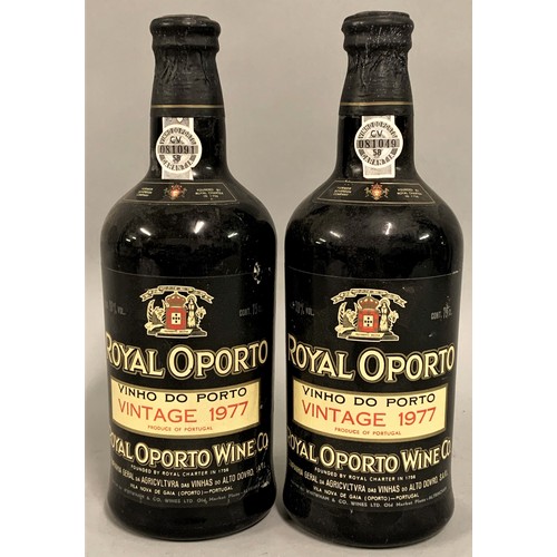 268 - Royal Oporto two 75cl bottles of vintage port 1977.