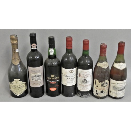 289 - Chateau Bellevue, Bordeaux Superieur, 1985, 1 bottle,  Chateau Potensac, Medoc, 1986, 1 bottle, two ... 