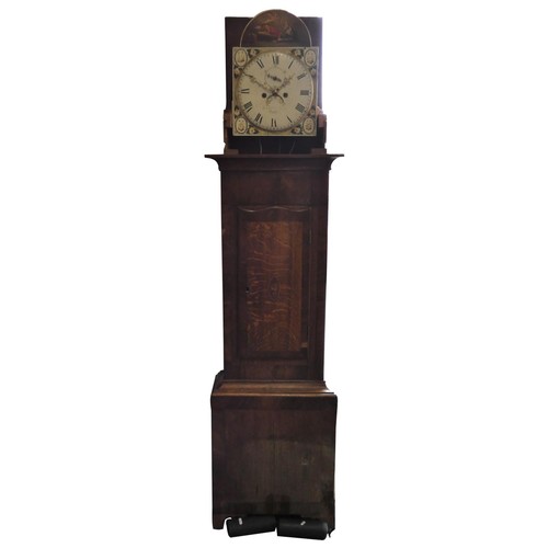 Frank Dobson, Driffield, a Victorian oak and mahogany eight day long ...