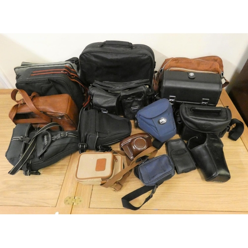 71 - A large quantity of camera cases