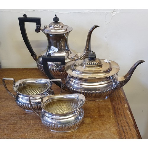 175A - A four piece electroplated tea service