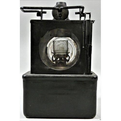 272 - A signal lamp, with burner, marked BARKSTON EAST and a LMS signal lamp, with burner (2).
Barkston Ea... 