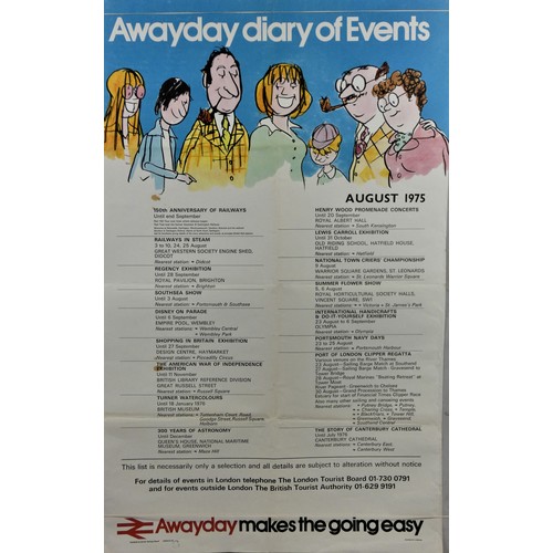 93 - Five original British Rail double royal posters,, advertising events of the time, including Prince C... 