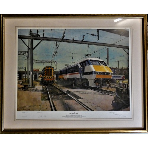 81 - Terence Cuneo (British, 1907-1996), Intercity, a limited edition print 333/500, 65 x 80 cm.