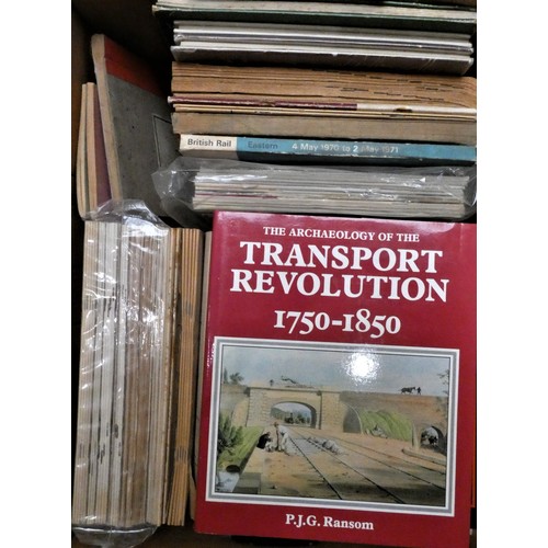 61A - A collection of railway related books, to include Locomotives of the Big Four, Transport Revolution ... 