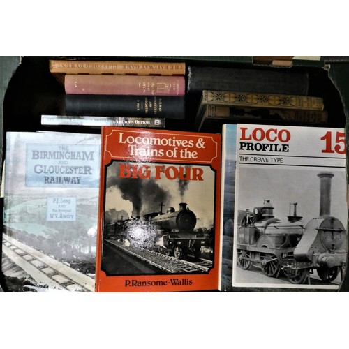 61A - A collection of railway related books, to include Locomotives of the Big Four, Transport Revolution ... 