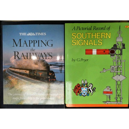 62 - A collection of railway related books, to include Southern Records Mapping the Railways, Meccano mag... 