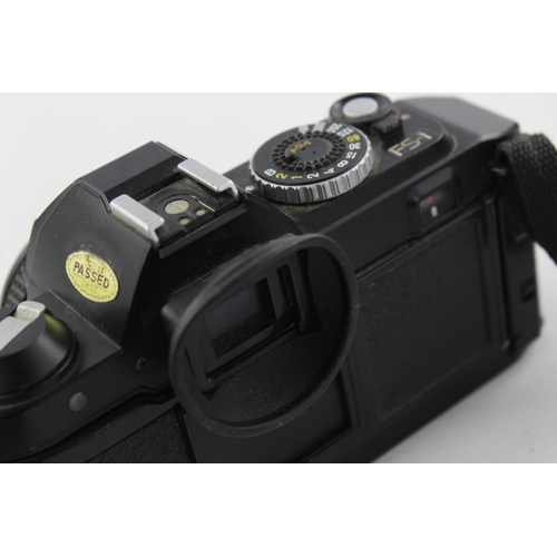 399 - Konica FS-1 SLR Film Camera w/ Konica Hexanon AR 40mm F/1.8 Pancake Lens  The camera is WORKING and ... 