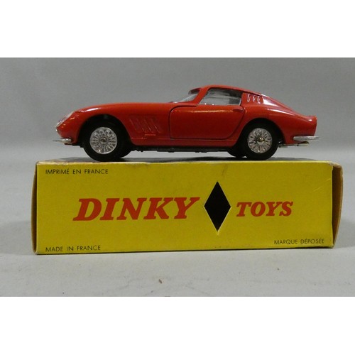 91 - French Dinky Toys Ferrari 275 GTB, 506, in Italian Racing Red with black interior, with opening door...