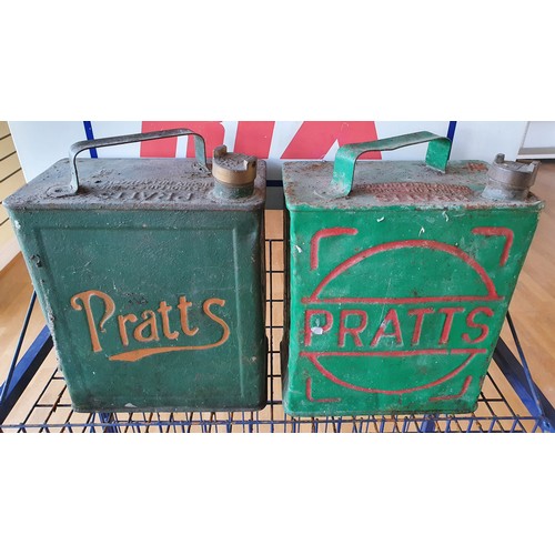 67 - Two Pratts petrol cans (2).