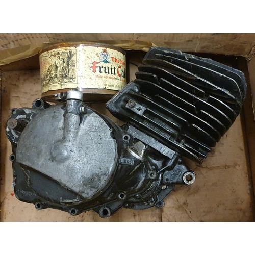 181 - A 1980's Kawasaki KX125 engine, unknown condition.