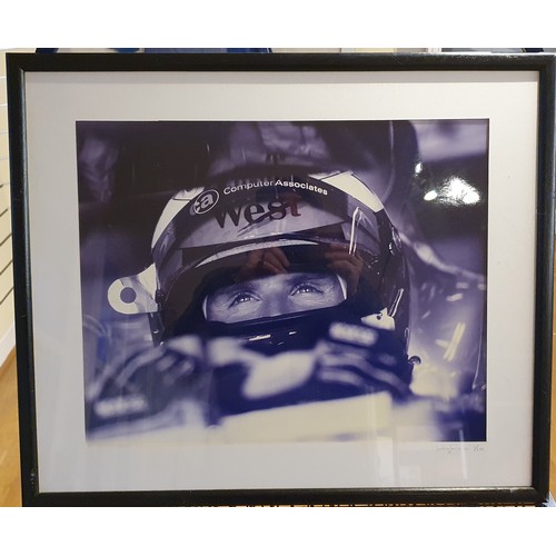 89 - David Coulthard Sporting Frames limited edition print 1/250, 39 x 49 cm.