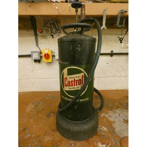 80 - A Castrol two stroke mixing pump.