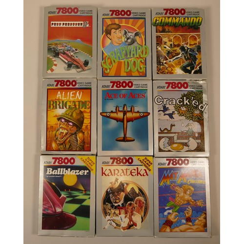 41 - Collection of thirty six Atari 7800 boxed cartridge games with instructions including- Ace of Aces, ... 