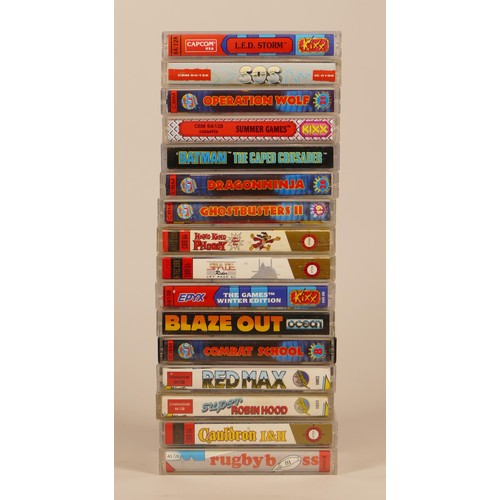46 - Commodore 64 cassette games, over sixty boxed to include- BMX Simulator, Yogi Bear, Kane and Bully's... 
