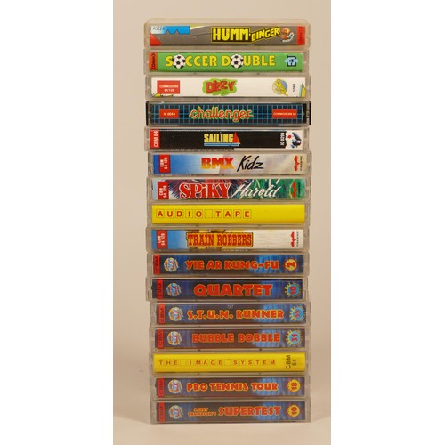 46 - Commodore 64 cassette games, over sixty boxed to include- BMX Simulator, Yogi Bear, Kane and Bully's... 