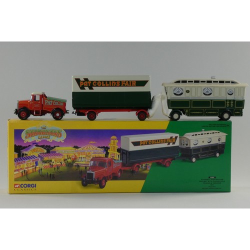 106 - Boxed Corgi classics - The Showman's Range, to include Atkinson open pole truck set (27801), Scammel... 