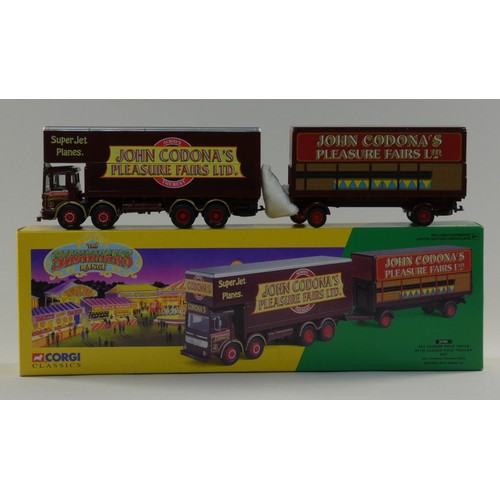 A collection of four boxed Corgi classics, 'The Showman's Range'.  Including- Leylan 8 wheel rigid tr