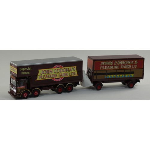 107 - A collection of four boxed Corgi classics, 'The Showman's Range'. Including- Leylan 8 wheel rigid tr... 