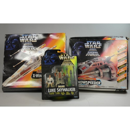 248 - Star Wars Episode 1 models by Hasbro including, Naboo Temple Ruins, Podrace Arena, Mos Espa Market, ... 