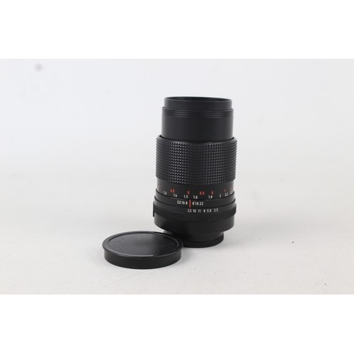 314 - Carl Zeiss Jena MC Sonnar 135mm F/3.5 Lens M42 Screw Fit w/ Lens Caps  This lens is WORKING Aperture... 