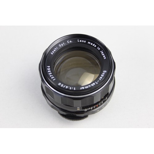 319 - Super-Takumar 50mm F/1.4 Lens M42 Screw Fit w/ Lens Caps  Lens is MECHANICALLY WORKING Aperture blad... 