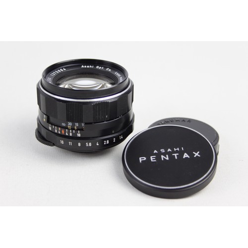 319 - Super-Takumar 50mm F/1.4 Lens M42 Screw Fit w/ Lens Caps  Lens is MECHANICALLY WORKING Aperture blad... 