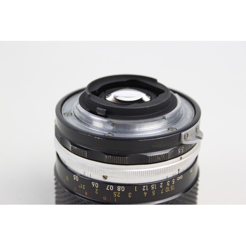 316 - Nikon Micro-Nikkor-P Auto 55mm F/3.5 Lens  Lens is mechanically working Aperture blades are responsi... 